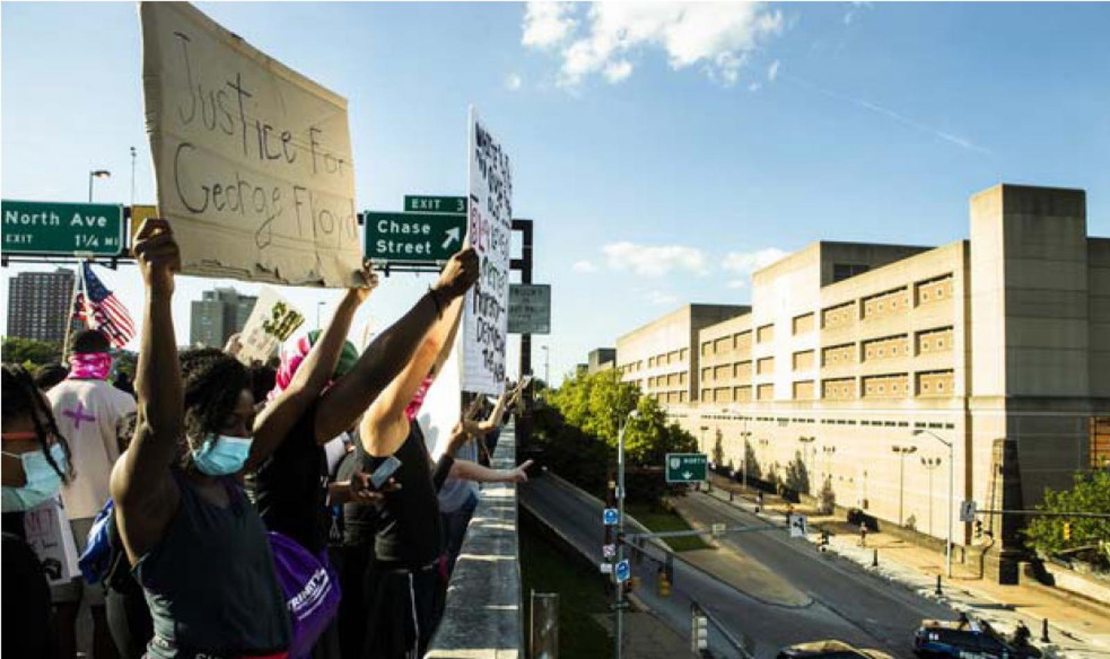 George Floyd protesters