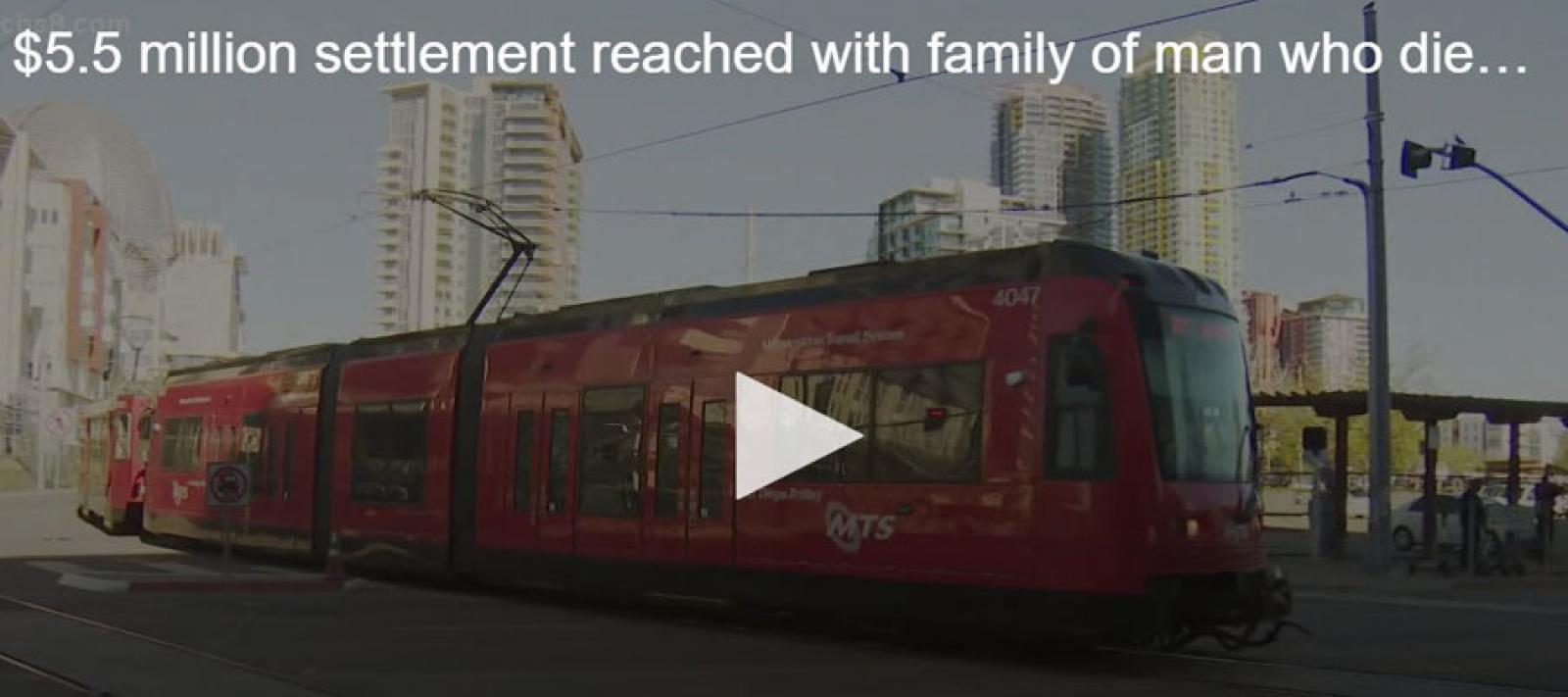 San Diego trolley train